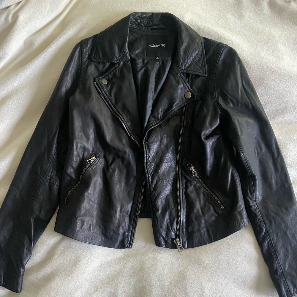Madewell Leather Motorcycle Jacket M